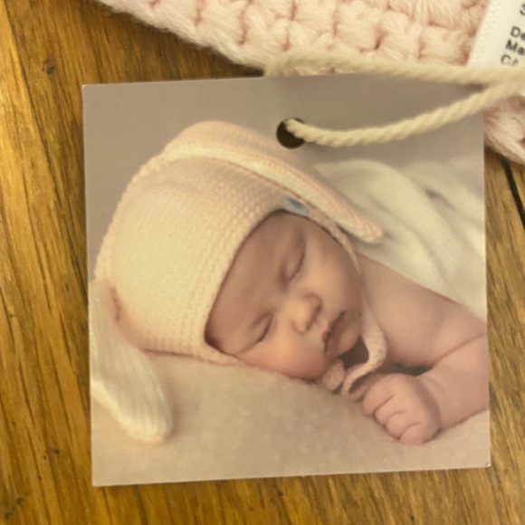 beba bean crochet hat with bunny ears - Picture 2 of 2